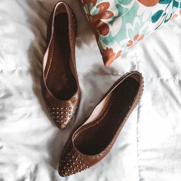 frye studded flats